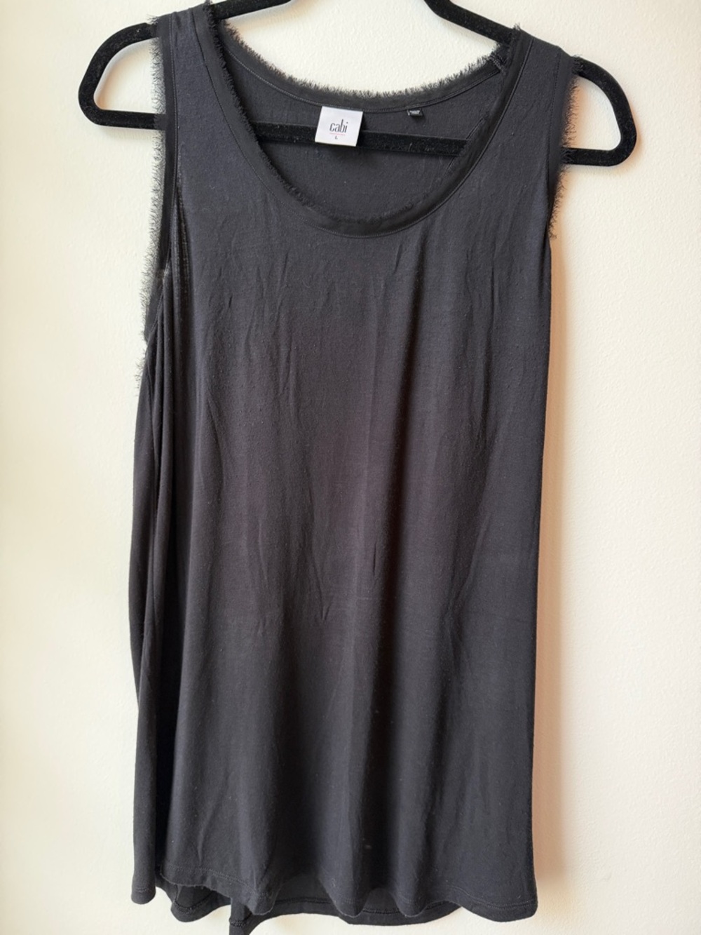 CAbi Black Scoop Neck Tank Top